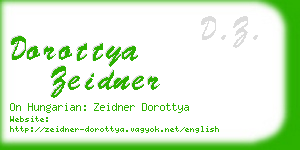 dorottya zeidner business card